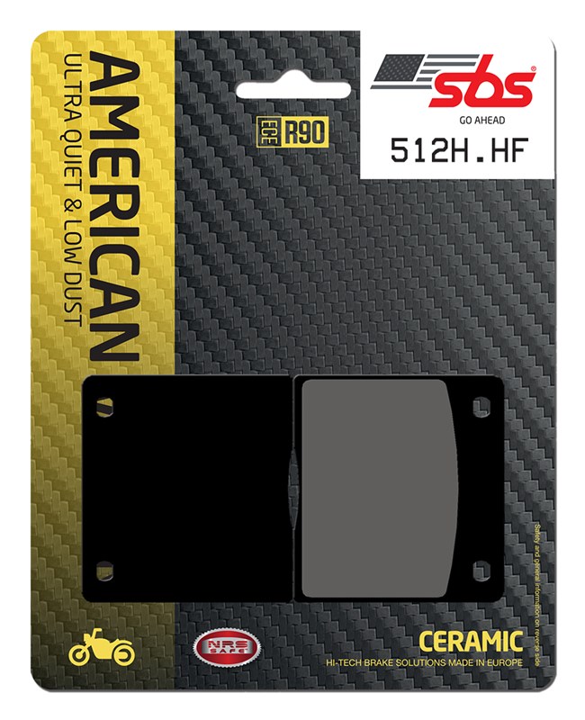 SBS brake pads KH36 street standart ceramic colour black KAWASAKI Z650/1000, SUZUKI GS550/650/850/1000 rear(512H.HF)
